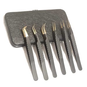Salon-quality Lash Extension Tweezers Set