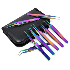 Salon-quality Lash Extension Tweezers Set